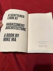 Harassment Architecture by Mike MA (2019, Trade Paperback)