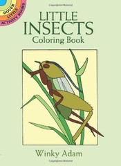 LITTLE INSECTS COLORING BOOK (DOVER LITTLE ACTIVITY BOOKS) By Winky Adam *Mint*