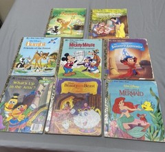 Little Golden Books Lot of 8 Disney / Sesame Street~Vintage