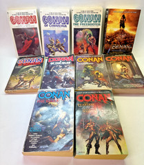 Vintage Conan Paperback Lot 10 Books 1960s-2011 Ace Tor Howard Jordan Perry