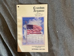1993 1994 Crandon Wisconsin WI Yellow Pages Phone Book Argonne Laona 715