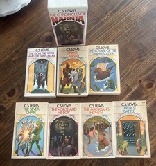 Vintage 1970s C.S. Lewis The Chronicles of Narnia Seven Book Boxed Set READ
