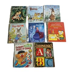 Vintage Little Golden Books Lot Of 8- Bambi, Frozen, Peter Rabbit, Hansel/Gretel
