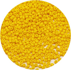 Bala&Fillic Yellow Color 4Mm Seed Beads about 1200Pcs/100Grams in Bag, 6/0 Glass