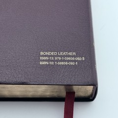 KJV Holy Bible Reference Edition Bonded Leather Burgundy Hendrickson 2000
