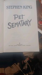 Pet Sematary by Stephen King – Hard Back. 1983 By Doubleday Publishing 374 Pages