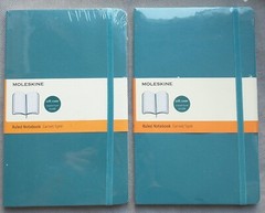 Moleskine Ruled NOTEBOOK 5×8.25 Teal Blue SOFT COVER 192 Pg New