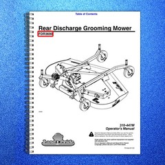LAND PRIDE FDR36 Series Grooming Mowers Operators Manual – WIRE BOUND – COVERS