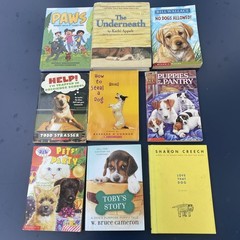 9 Dog Book Lot #2- Various Authors For Young Readers
