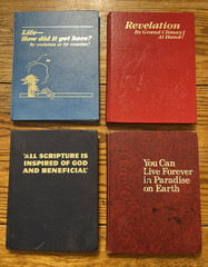 Lot of HC Jehovah’s Witness Books, Revelation, Paradise on Earth, Watchtower