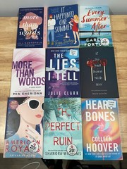 Adult Romance Lot of 9 Paperback Books Mia Sheridan Colleen Hoover Julie Clark