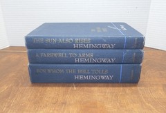Ernest Hemingway Scribner A Farewell to Arms, Whom Bell Tolls, Sun Also Rises