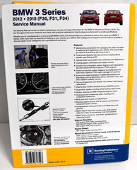 BMW 3 SERIES (F30, F31, F34) SERVICE MANUAL: 2012 -2015 W/X-Drive Bentley *VG*