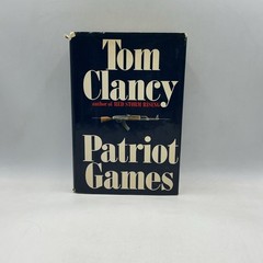 Patriot Games by Tom Clancy 1st Edition (1987 Hardcover) w/ Dust Jacket- Good