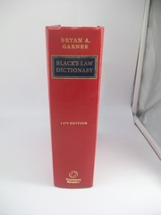 Black’s Law Dicitionary 12th Edition. In Very Good Condition
