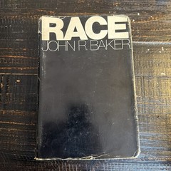 Race by John R. Baker 1974 Hardcover Dust Jacket