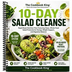 Salad Cleanse Cookbook 10 Day Detox Meal Plan Clean Eating Spiral Bound Book