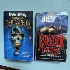 Paperbacks From Hell Vintage Horror Breeder Douglas Clegg & Necroscope Deadspeak