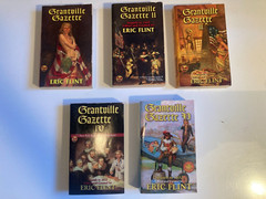 Lot ERIC FLINT Science Fiction GRANTVILLE GAZETTE 1-5 Lot of 5