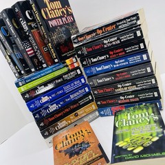 Lot of 23 Tom Clancy Paperbacks Splinter Cell, Op-Center, Power Plays, Net Force