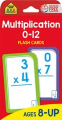 Multiplication 0-12 Flash Cards – Cards – VERY GOOD