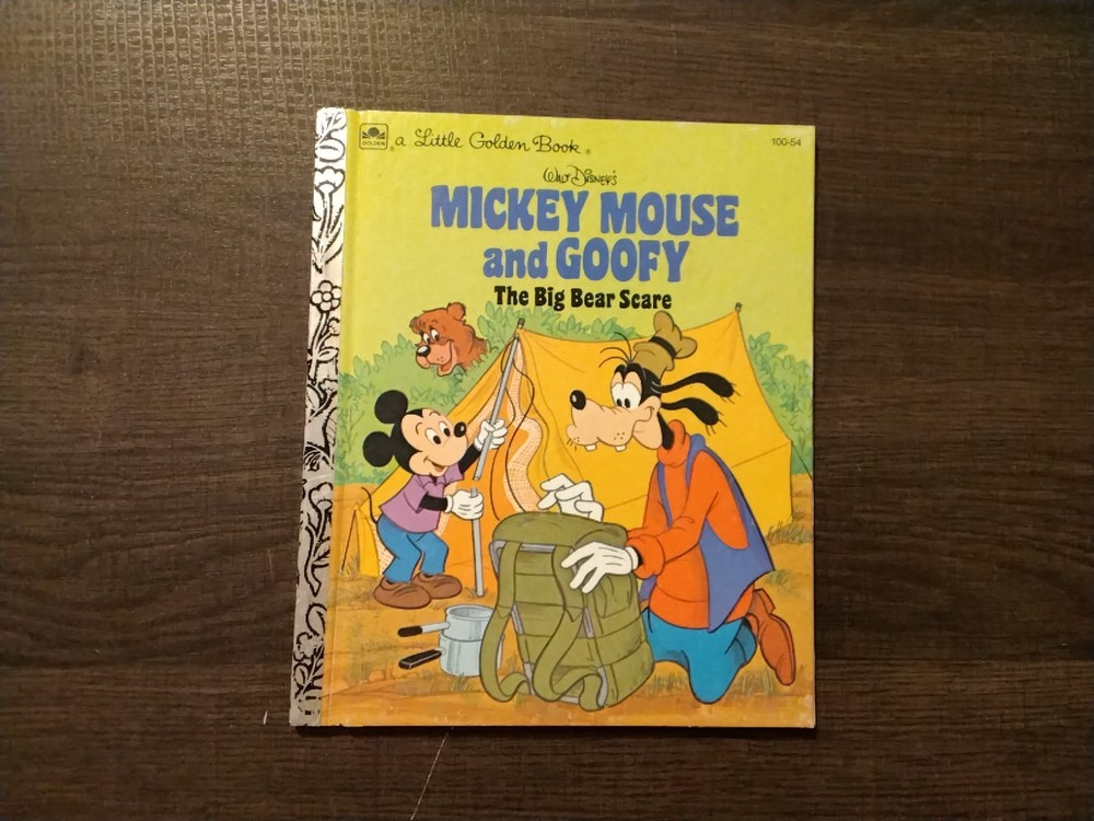 A Little Golden Book-Walt Disney’s-Mickey Mouse And Goofy The Big Bear Scare