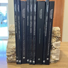 Warhammer 40,000 lot of 9 Hardcover books, Crusade, Horus, Roleplay, Codex.