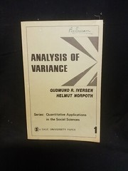 Series: Quantitative Apps in Social Sciences #1, 1976 Analysis of Variance