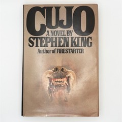 Cujo by Stephen King 1981 BCE Hardcover DJ Viking Horror Novel READ