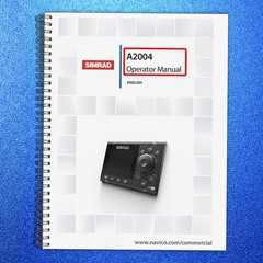 SIMRAD A2004 OPERATOR MANUAL – TOUGH WIRE BINDER – PROTECTIVE COVERS