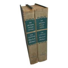 1953 The Complete Sherlock Holmes by Sir Arthur Conan Doyle Vol 1 & 2 HC Set