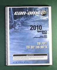2010 Can-Am DS 70 Owner’s Manual: 136 Pages & Protective Covers!