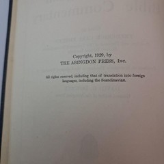 Vintage 1929 The Abingdon Bible Commentary Eiselen Lewis Downey HC Theology