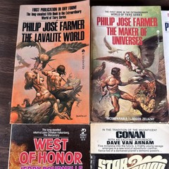 Lot Of 8 Vintage Science Fiction Paperbacks 60s 70s Philip Jose Farmer MORE!