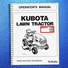 KUBOTA T1880 T2080 T2380 Operators Manual – BINDER – COVERED – XL FOLDOUT PAGES