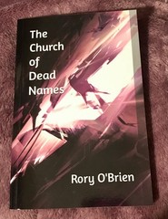 The Church of Dead Names Rory O’Brien autographed sci-fi horror paperback 2024