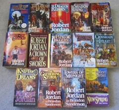 ROBERT JORDAN THE WHEEL OF TIME SERIES 14 BOOKS #1-13 + NEW SPRING