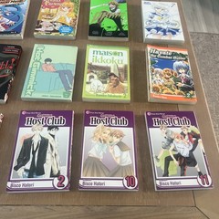 Lot Of 12 Various Manga Black & White Illustrated Graphic Novels Paperback Books