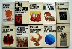 Ayn Rand LOT 10 Signet PBs: Anthem, Atlas Shrugged, Fountainhead, Capitalism …