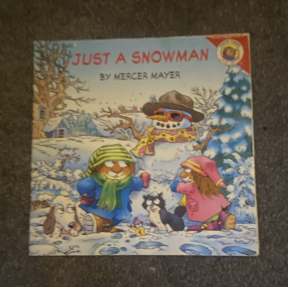 Just a Snowman Mercer Mayer Little Critter PB Illustrated Picture Book Ages 4-8