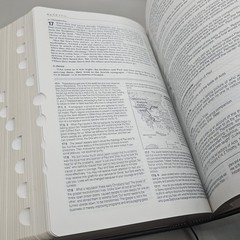 NIV 1984 Life Application Study Bible Thumb Indexed – Black Genuine Leather
