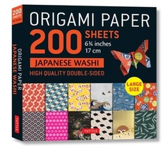 Origami Paper 200 Sheet Japanese Washi Patterns 6 3/4″ 17 CM: High-Quality Doubl