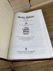 The OPEN BIBLE Expanded Ed NKJV – Brown Leather Nelson 1983 455BG W/ BOX