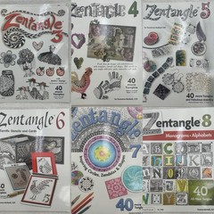 Suzanne McNeill Lot of 6 Zentangle Book 3 4 5 6 7 8 Design Originals Art Drawing