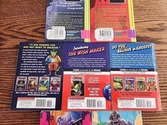 R.L. Stine Book Lot of 7 Books Goosebumps, Mostly Ghostly, Condition Varies