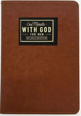One Minute with GOD for Men,365 Days of Daily Prayer Brown Book,2026 Mens Daily