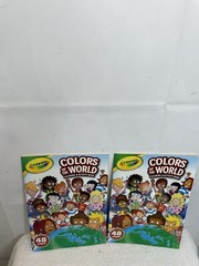 Lot Of 2Crayola Colors of the World Coloring & Activity Book for Kids – 48 pages