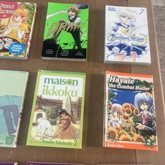Lot Of 12 Various Manga Black & White Illustrated Graphic Novels Paperback Books