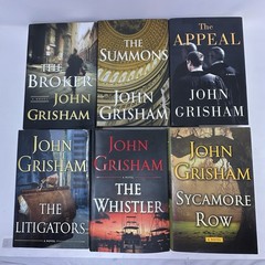 John Grisham Hardcover Book Lot of 10 Legal Thriller Mystery Novels Doubleday