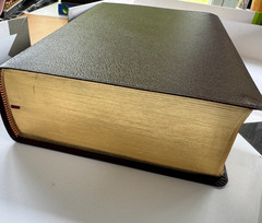 NIV Zondervan Study Bible Burgundy Leather Box Color Lay-Flat Bookmark Notes +